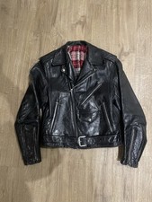 1950s Guidemaster Horsehide Leather Vintage Motorcycle Jacket, Chest 36"