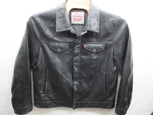 Levi faux leather - leather, trucker