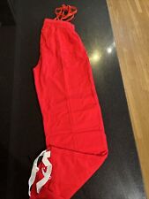 NEW Boys/Mens Gymnastics Trampoline Stirrups Longs trousers. Red Size Large