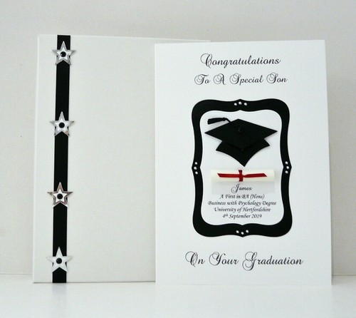 Graduation card box - +, and