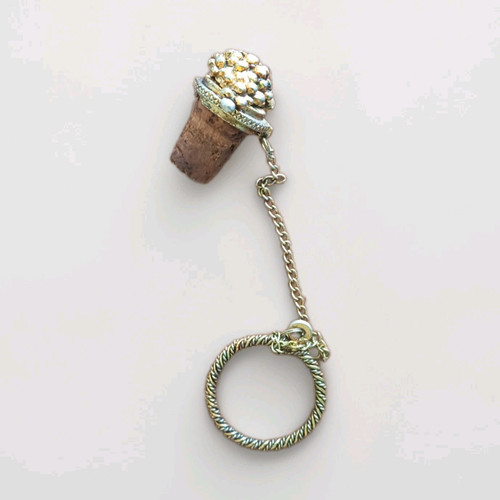 Vintage wine bottle stopper - wine,