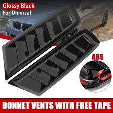 1 Pair Bonnet Vent Black