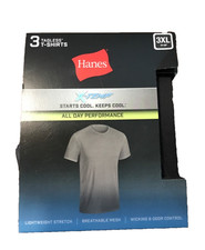 3XL Hanes Men 3 Pack  Tagless