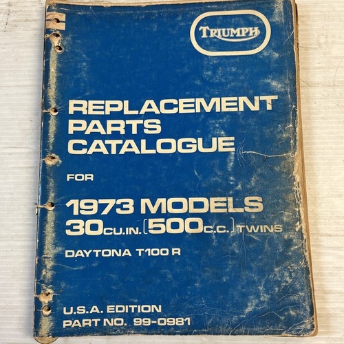1973 triumph parts catalogue - 1973,