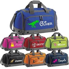 Personalised Kids Holdall School Bag Designs Boys Girls PE Kit Gym Swimming