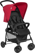 New Hauck Red Black Sport Lightweight Pushchair Buggy Pram Stroller+Raincover