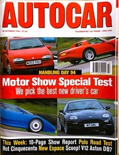 AUTOCAR MAGAZINE 26-OCT-94 -