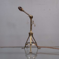 Exceptional Vintage WAS Benson Style Antique Brass Pullman Table Lamp