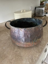 Antique Copper Cauldron