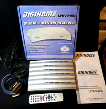 Digihome LPDV940B Digital Freeview Receiver Plus Scart & Aerial Leads. Tested