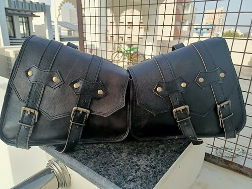 Leather motorcycle combo bag - motorcycle,