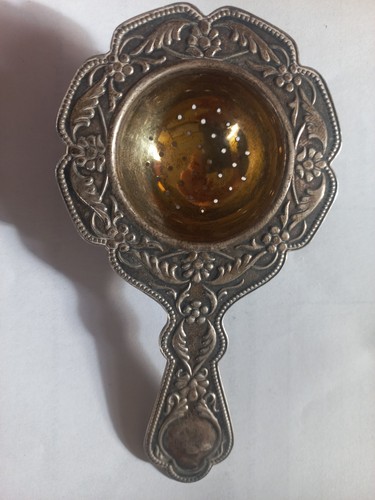 Silver tea strainer russian - silver,