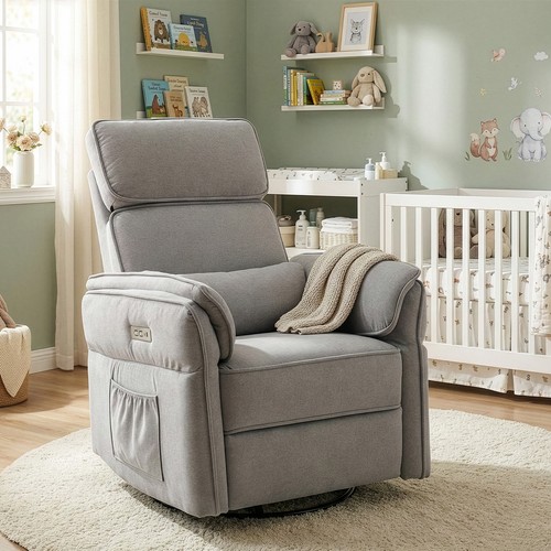 Swivel electric recliner chair - electric,