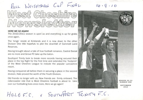 West cheshire afl season 11 - west,