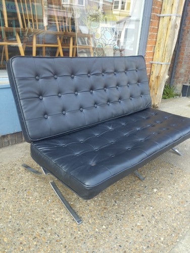Seater black barcelona style - black,