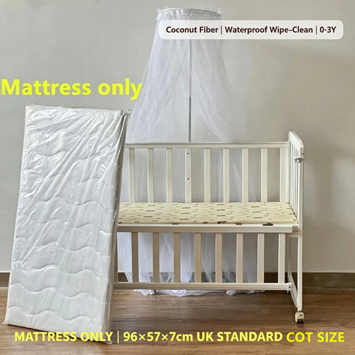 Cot mattress 96x57x7cm natural - cot,