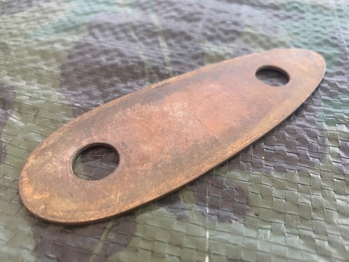 Brass butt plate - plate, rifle