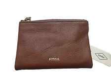 Fossil Women's Leather Laine Multi-Functional Medium Brown Purse ~ FREE P&P