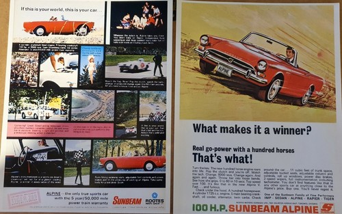 Sunbeam alpine adverts 2 - alpine,