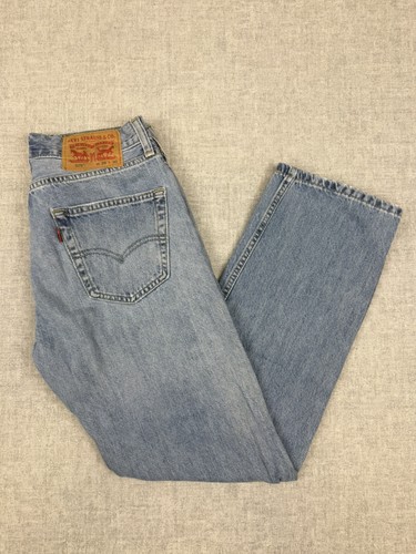 Mens blue levi 505 regular - blue,