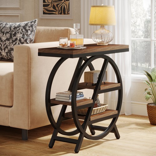 Industrial end table wooden - industrial,
