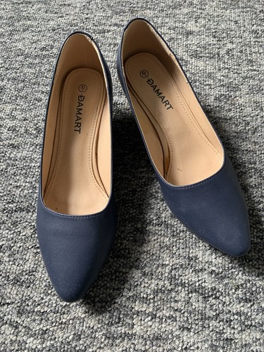 Damart blue navy low heel - navy,