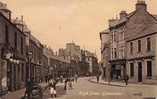 HIGH STREET, GALASHIELS - OLD POSTCARD, SCOTLAND (ref 2652/24)
