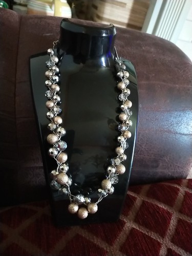 And beaded gold grey - m, s