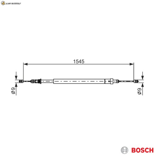 Parking brake cable 987 - brake, 1