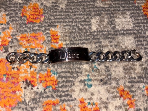 Dior logo silver - dior, tone
