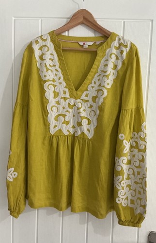 Boden ladies linen neck - linen,