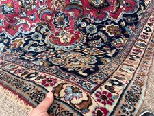 ANTIQUE ORIENTAL RUG RED 7x11