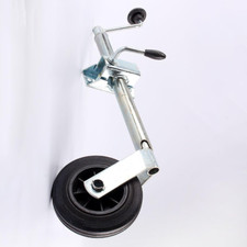 Trailer Wheel with Clamp 35mm Metal Wheel Load 100kg/220lb