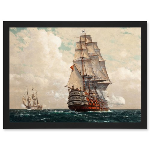 Painting seascape naval diemer - seascape,