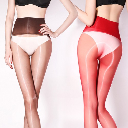 High waisted oily shiny - oily, glossy