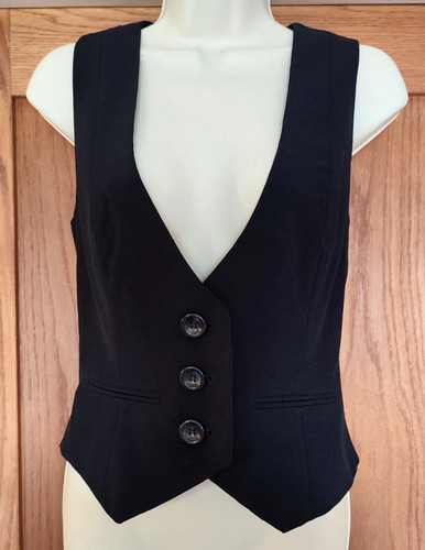 Ladies smart black waistcoat - ladies',