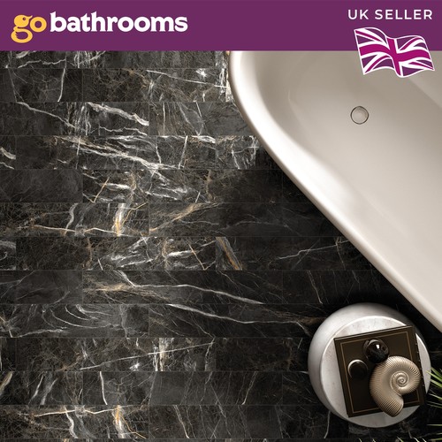 Rectangle black marble wall - rectangle,