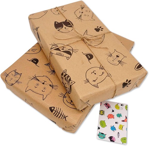 Luxury cat wrapping paper - luxury,,