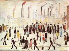 L S LOWRY CRAYON IMAGE MILL