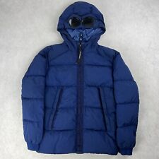 CP Company Down Goggle Puffer Jacket Junior Age 14 Coat Navy Blue 3403