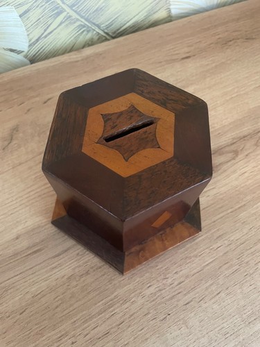 Antique victorian money box - money,
