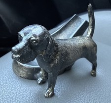 Antique Brass Dog Pipe Holder