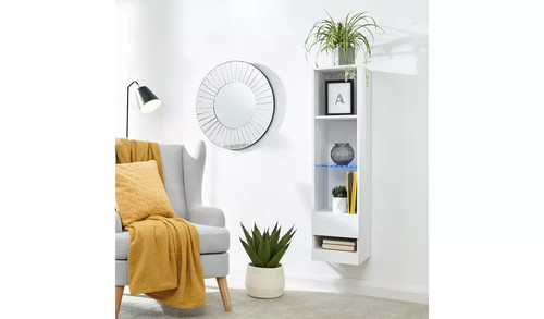 Boxed living room tall display - living,