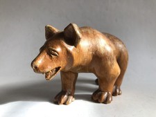 Carved Wooden Bear Figure
