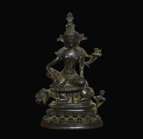 20cm old chinese copper statue - old,