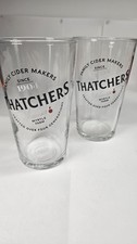 Thatchers Cider Pint Glasses Pair Somerset Cider