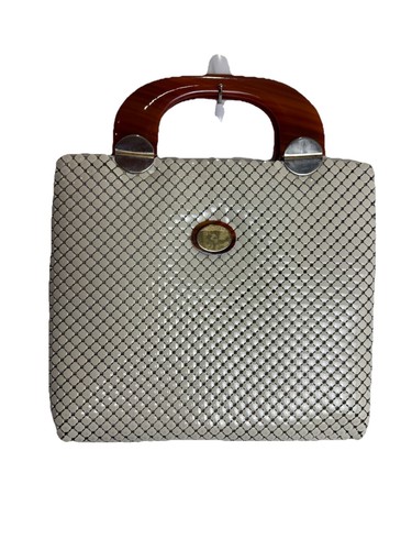 Vtg whiting davis white mesh - whiting,