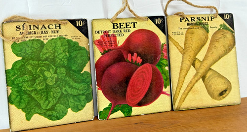 Vintage seed packet metal tin - vintage,