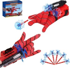 2 Set Spider Launcher Gloves Toy, Web Shooter Launcher Wrist Toy Set