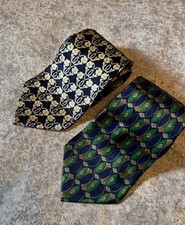 Lot 2 Luxury Silk Ties Lanvin